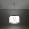 Sollux Lighting Lampa wisząca PRYSM 1 biała SL.1397