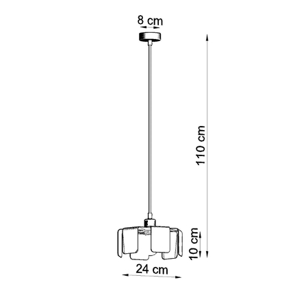 Sollux Lighting Lampa wisząca TULOS 1 biała SL.1083