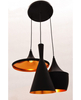 Lampa wisząca Lumina Deco LDP 7712-3 (BK) Foggi W3