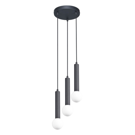 Lampa wisząca Italux Filano PND-33574-3-BK piaskowy czarny