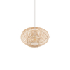 Lampa wisząca Nowodvorski RATTAN S 11153 Naturalne drewno Biały