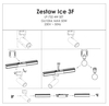 Reflektor Ice do szynoprzewodów 1F 1xGU10 czarny LP-732/1R 3W BK