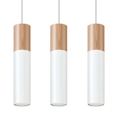 Sollux Lighting Lampa wisząca PABLO 3L biała SL.0630