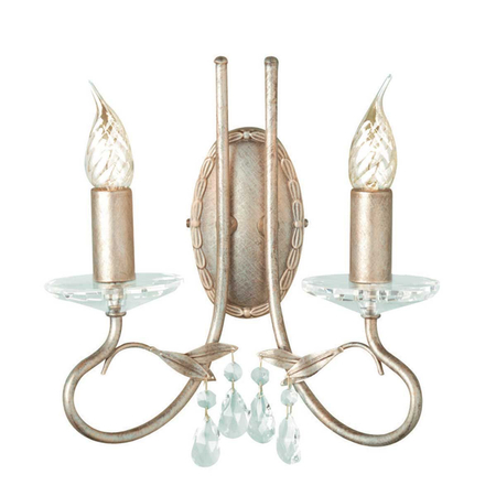 Kinkiet Elstead Lighting Christina patyna CRT2-SILVER-GOLD