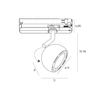 Lampa szynowa Maxlight HOSHI S0020 czarny/chrom