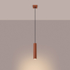Sollux Lighting Lampa wisząca LAGOS 1 ochra czerwona SL.1489