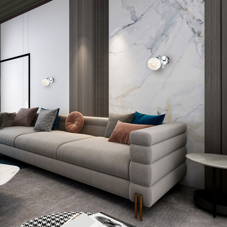 Milagro Kinkiet Connor 1xE27 Biały MLP0875 CHROM + BIAŁY