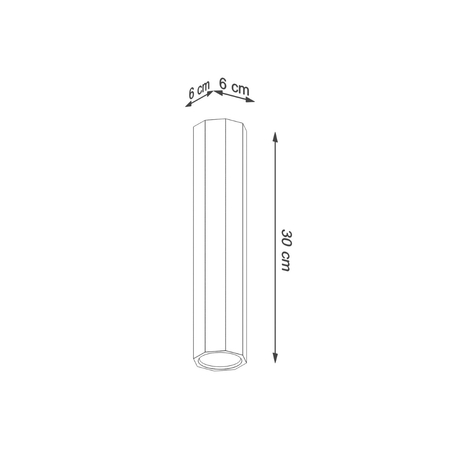 Sollux Lighting Plafon ZEKE 30 dąb SL.1034