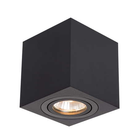 Oczko Lyon oprawa natynkowa 1xGU10 czarna LP-5881/1SM BK