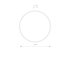 Kinkiet RING LED S Nowodvorski 7634 czarny
