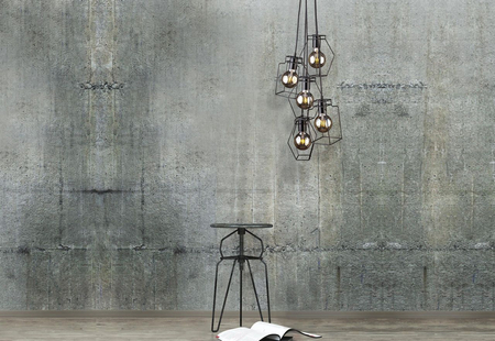 Lampa wisząca Nowodvorski 9665 Fiord czarny na 5 żarówek