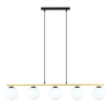 Lampa wisząca ALLORA 5 Emibig 1254/5 biały/czarny