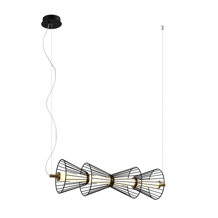Lampa wisząca Italux Sanke PND-63849-4-BK Czarny