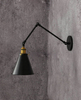 Kinkiet Lumina Deco LDW-B007-2-BK Rubi W2