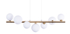 Lampa wisząca SYBILLA 7 PENDANT GO Azzardo AZ4409 white / satin brass