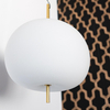 Złota lampa wisząca LED Apple P