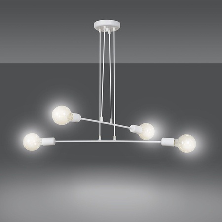 Lampa wisząca MULTIPO 4 WHITE Emibig 697/4 biały