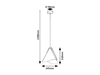 Lampa wisząca Rabalux Neva 6649 popielaty