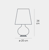 Lampa stołowa Fontana Arte F185300125GCNE Fontana