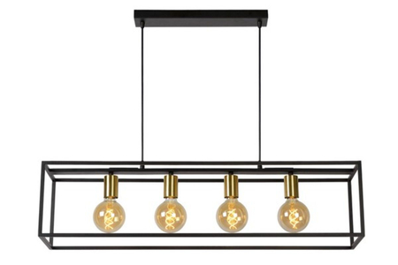 Lampa wisząca Lucide RUBEN 00424/04/30 czarny/złoty
