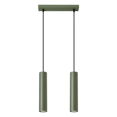 Sollux Lighting Lampa wisząca LAGOS 2 zielona oliwka SL.1485