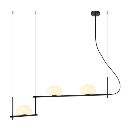 Lampa wisząca Italux Kernio PND-357783-BK+W Czarny