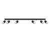 Sollux Lighting Plafon NERO 6 czarny/złoty SL.1073