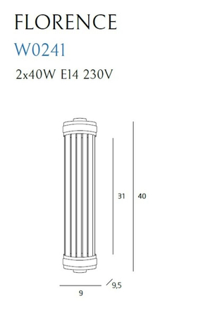 Kinkiet Maxlight FLORENCE W0241 chrom