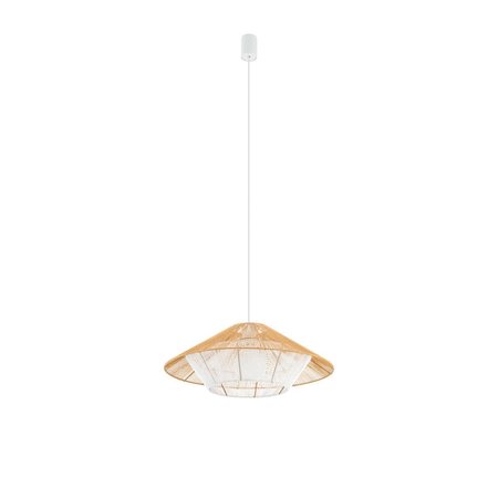 Lampa wisząca Nowodvorski JAPANDI S 11156 Naturalne drewno Biały
