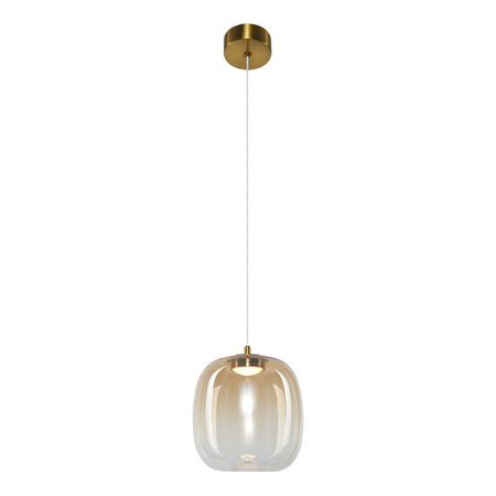 Milagro Lampa wisząca VASO 2 AMBER 4W ML1402 ZŁOTY