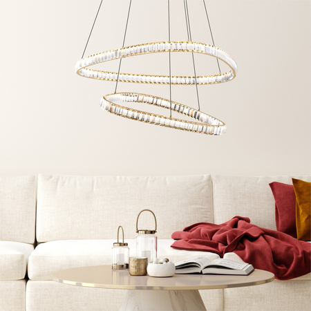 Lampa wisząca Zuma Line MD3169-2-3GT ATHESA LAMPA WISZĄCA ZŁOTA/GOLD