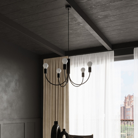 Sollux Lighting Żyrandol PICCOLO 3 czarny SL.0856