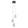 Lampa wisząca Italux Alani PND-34375-3-BK Czarny mat, złoty