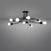 Sollux Lighting Żyrandol LEVAR 8 czarny SL.1457