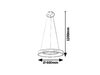 Lampa wisząca Rabalux Carmella 5054 złoty