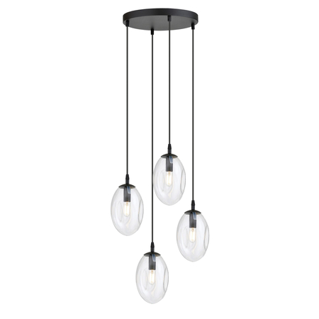 Lampa wisząca ASTRAL 4 Emibig 1265/4PREM czarny