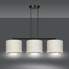 Lampa wisząca HILDE 3 BL WHITE Emibig 1052/3 biały/czarny