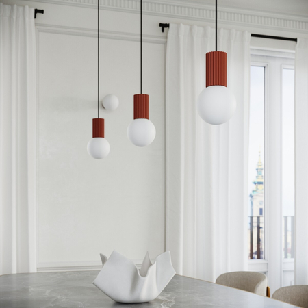 Sollux Lighting Lampa biurkowa HALO ochra czerwona SL.1731