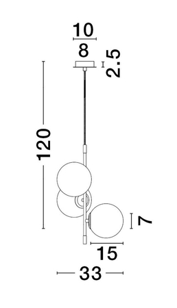Lampa wisząca Luces Exclusivas AEREO - czarny mat LE43367