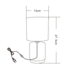Lampa stołowa Zuma Line HS8720-BL LAMPA STOŁOWA CZARNY/ZŁOTY
