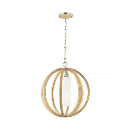 Lampa wisząca Elstead Lighting Allier drewniany FE-ALLIER-P-S-LW