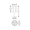 Lampa stołowa Zuma Line MT3523-3S-EGN NIRA LAMPA STOŁOWA ZŁOTA/GOLD
