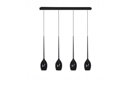 Lampa wisząca IZZA 4 BLACK Azzardo AZ0100 czarny