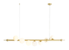Lampa wisząca WAVE 7 BRASS Aldex 1115T40 mosiądz