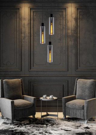 Lampa wisząca Lucide ORLANDO 74404/13/65 czarny