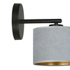Kinkiet HILDE K1 BL GRAY Emibig 1050/K1 czarny/chrom