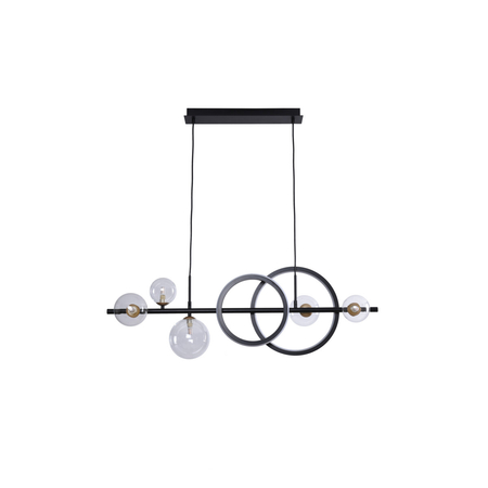 Lampa wisząca Zuma Line MD2448-7B-3BGD TAREMI LAMPA WISZĄCA CZARNA-ZŁOTA/BLACK-GOLD