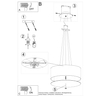 Sollux Lighting Żyrandol OTTO 70 czarny SL.0790