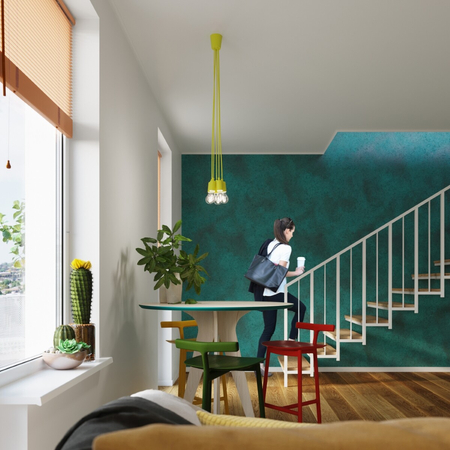 Sollux Lighting Lampa wisząca DIEGO 3 żółta SL.0579