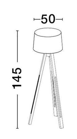 Lampa podłogowa Luces Exclusivas ABOCHO - biały LE43445